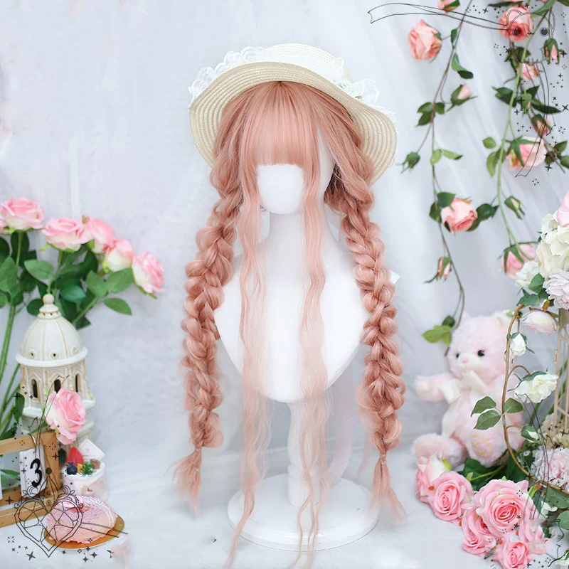 Pink cute soft girl with long hair HA1963 - Image 4