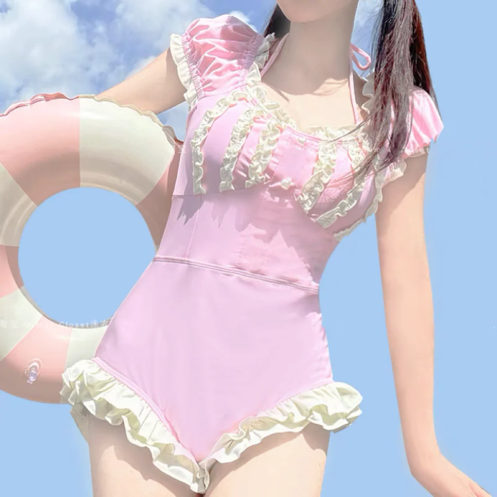 Pink cute swimsuit   HA2005 - Image 2