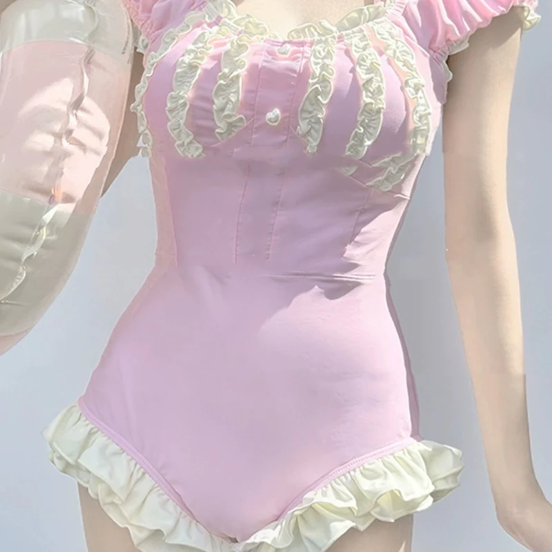 Pink cute swimsuit   HA2005 - Image 4