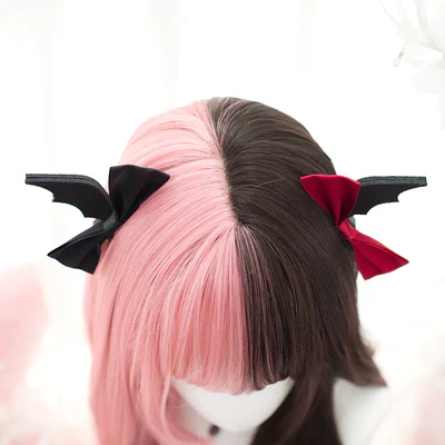 Pink dark brown double spell wig HA0515 - Image 3
