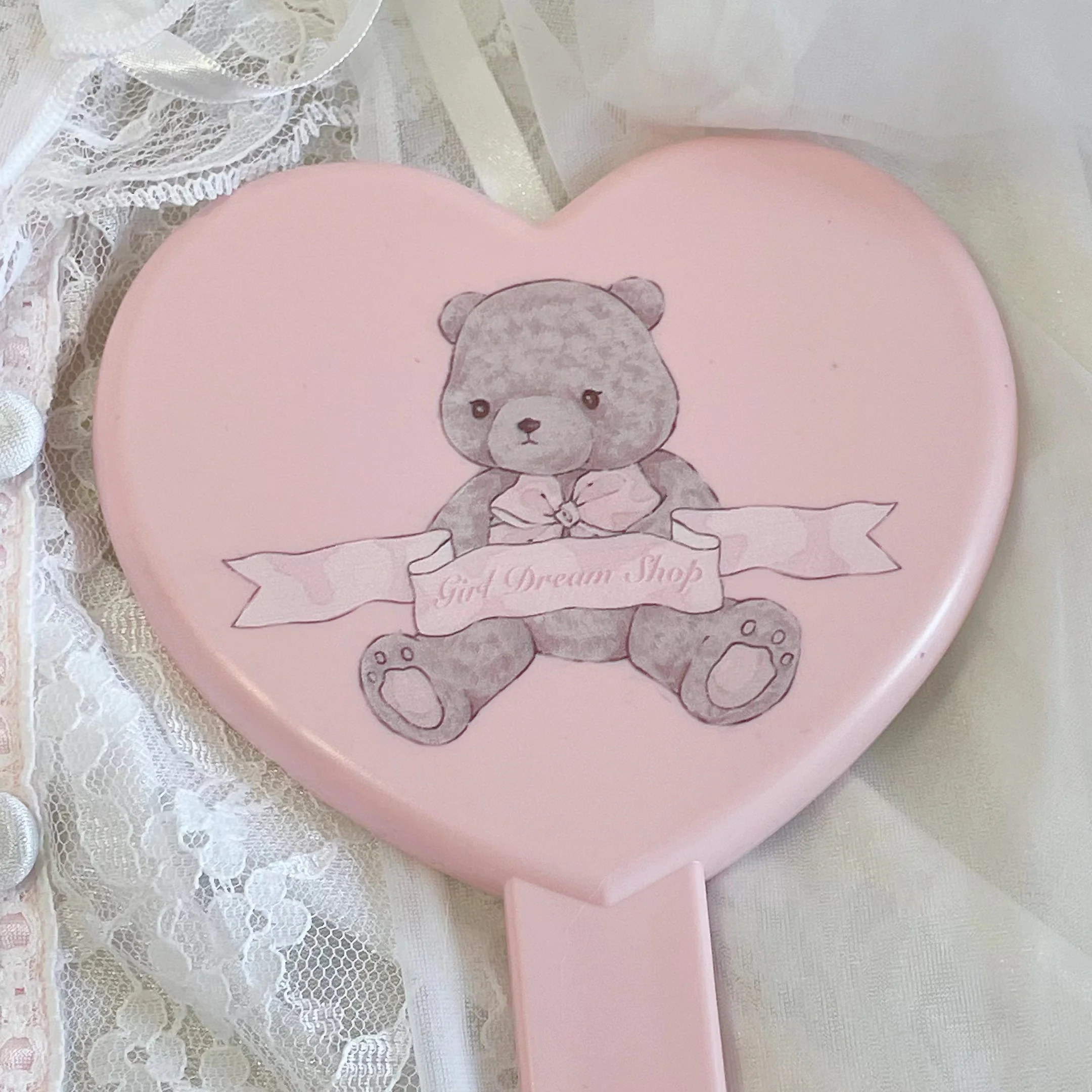 Pink Doll Bear Makeup Mirror  HA1212 - Image 2