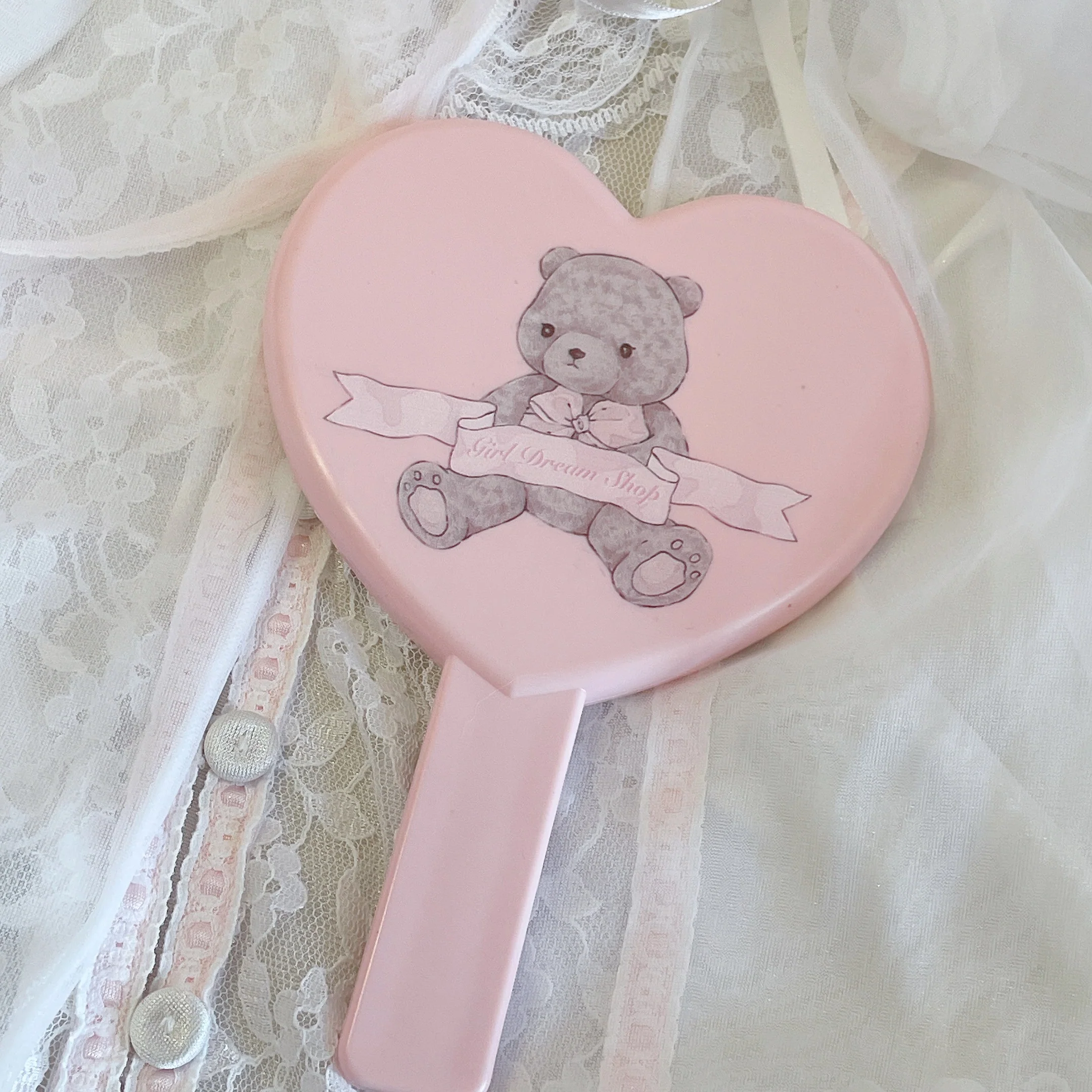 Pink Doll Bear Makeup Mirror  HA1212 - Image 3