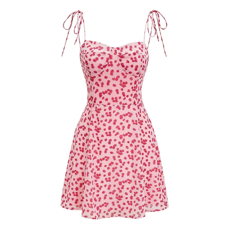 Pink Floral Slip Dress HA29698 - Image 5