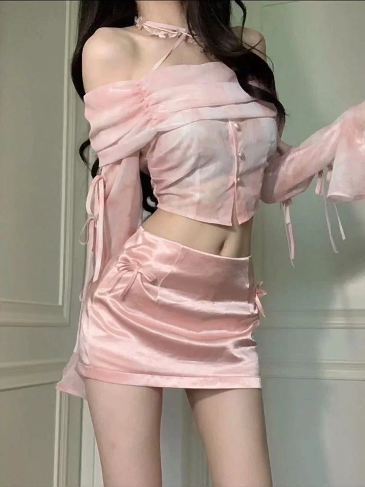 Pink gentle suit HA2313 - Image 3
