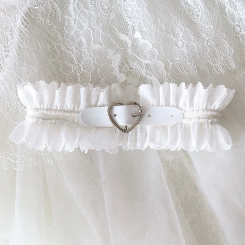 Pink Heart Choker Necklace HA2062 - Image 3