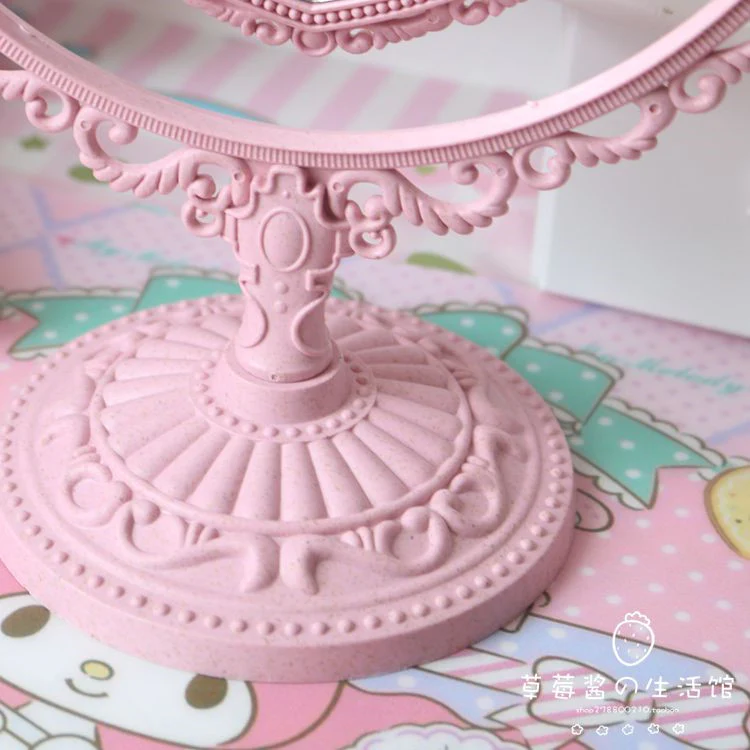 Pink Heart Rotating Makeup Mirror  HA1224 - Image 3