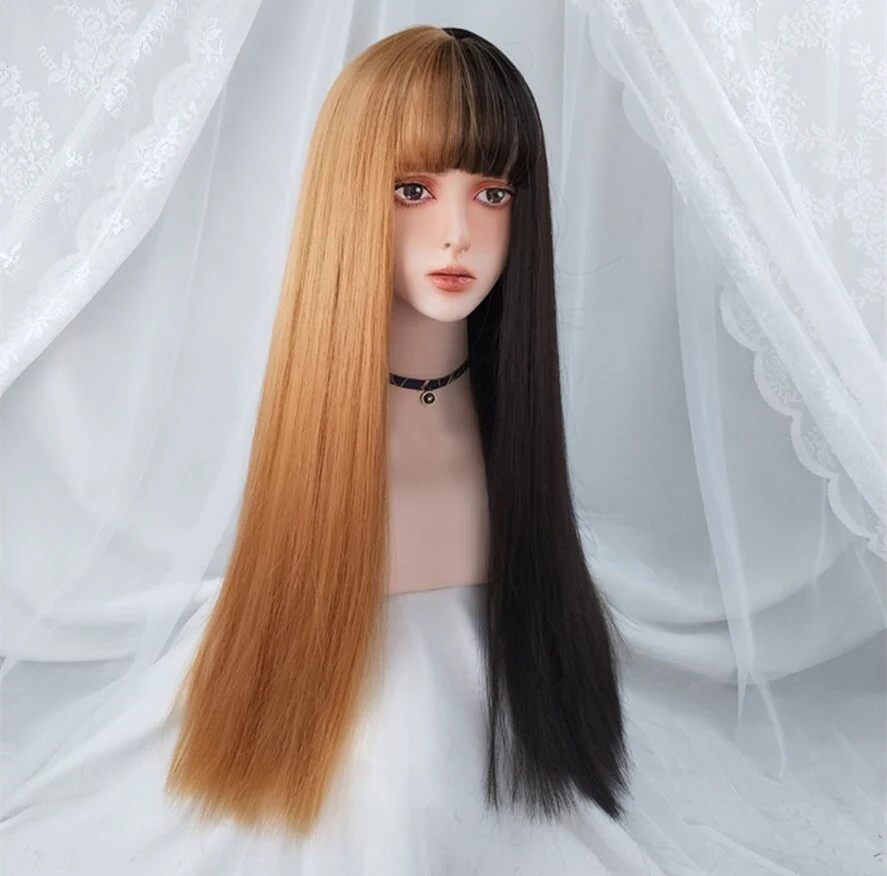 Pink long straight hair HA0055 - Image 14