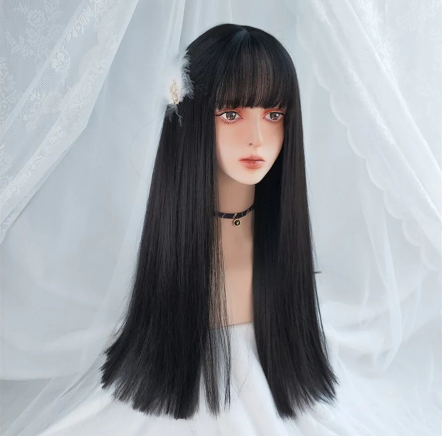 Pink long straight hair HA0055 - Image 16