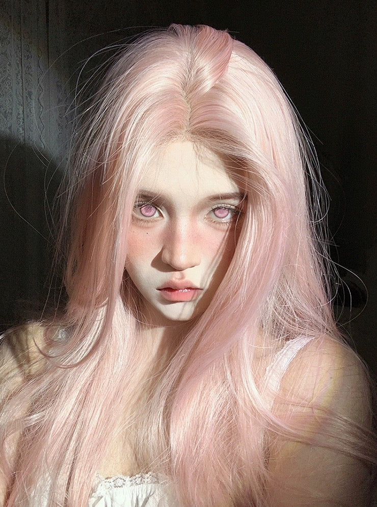 Pink long straight wig HA2516 - Image 4