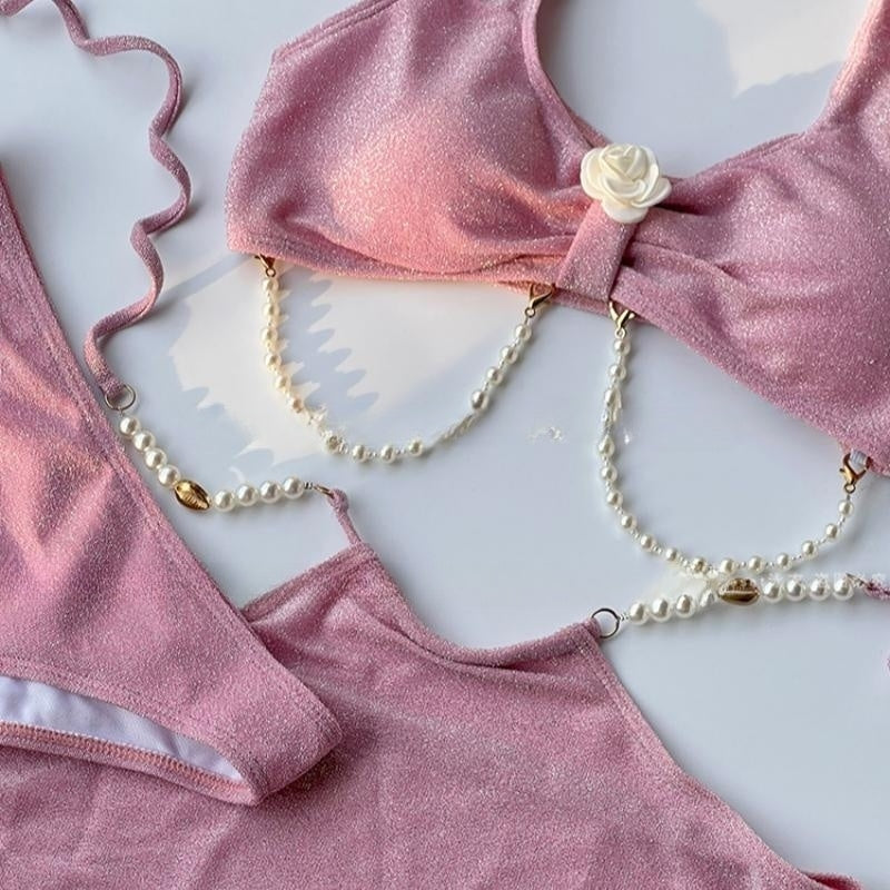 Pink Mermaid Swimsuit Bikini   HA2180 - Image 5