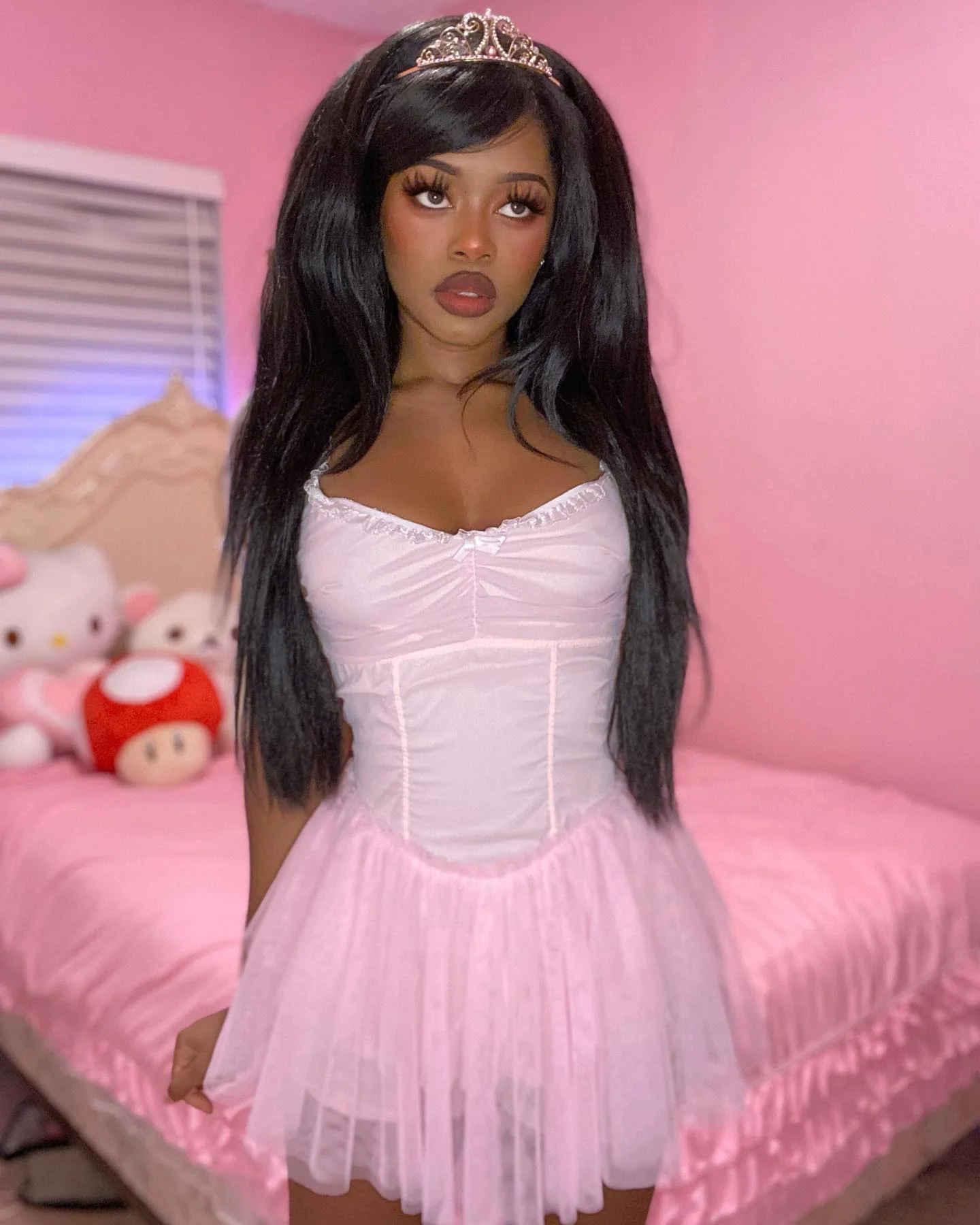 Pink Mesh Sweet First Love Dress （Reviewer 01）  HA0349 - Image 3