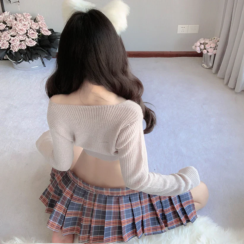 Pink Plaid miniskirt HA2787 - Image 5