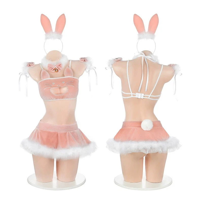 Pink suspender gauze dress HA2286 - Image 5