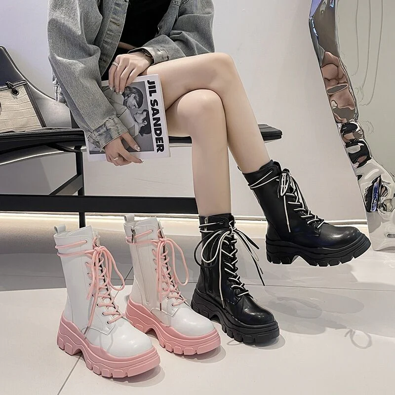 Platform platform martin boots  HA1391 - Image 4