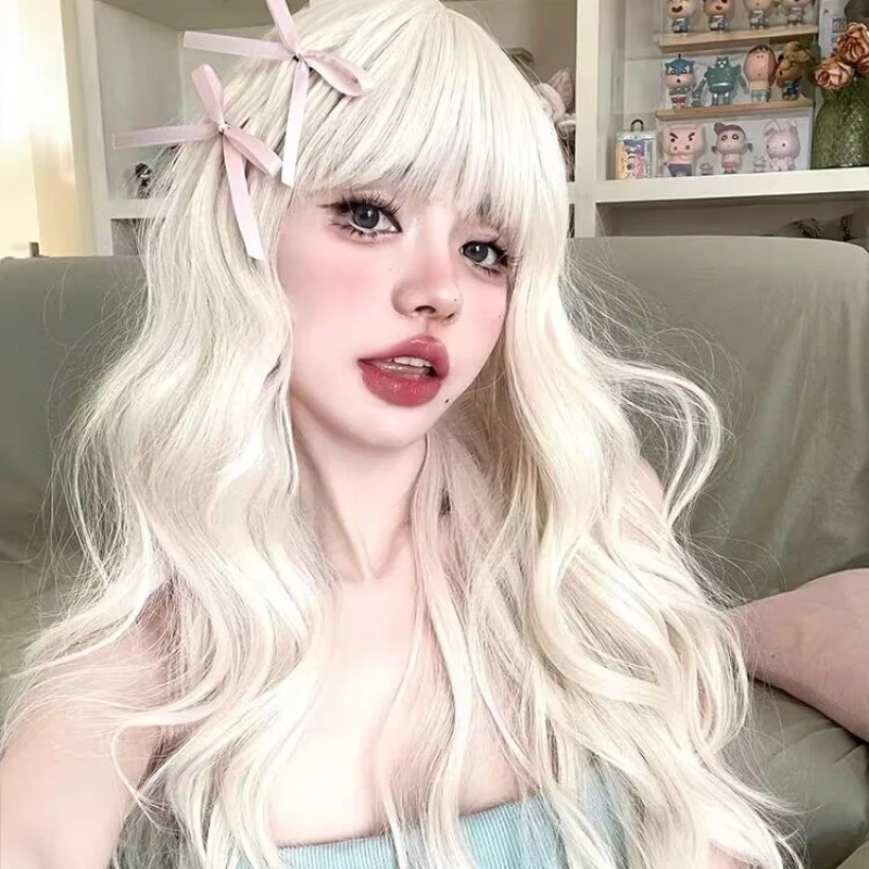 Platinum big wave long curly wig   HA1691 - Image 2