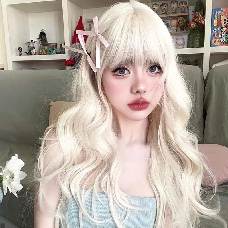 Platinum big wave long curly wig   HA1691 - Image 3