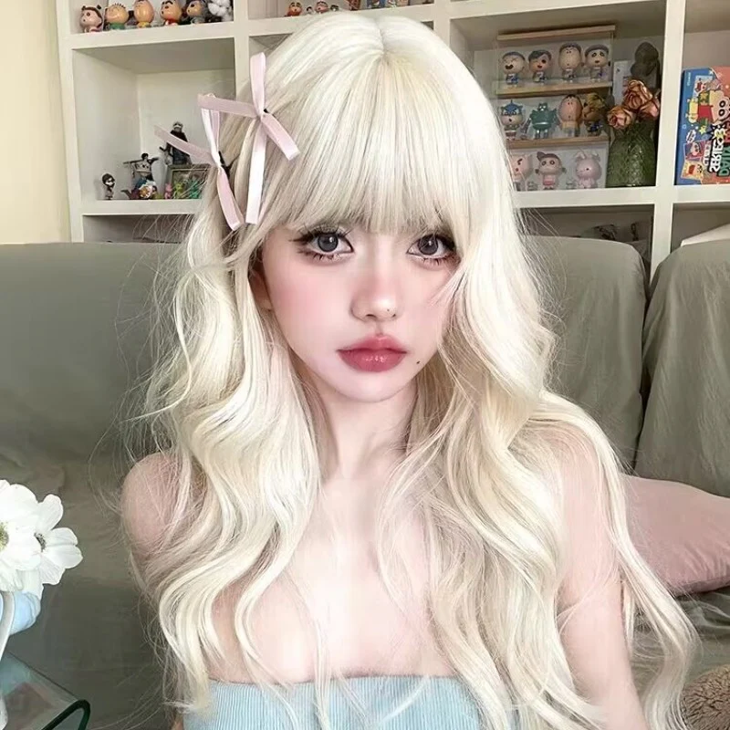 Platinum big wave long curly wig   HA1691 - Image 4