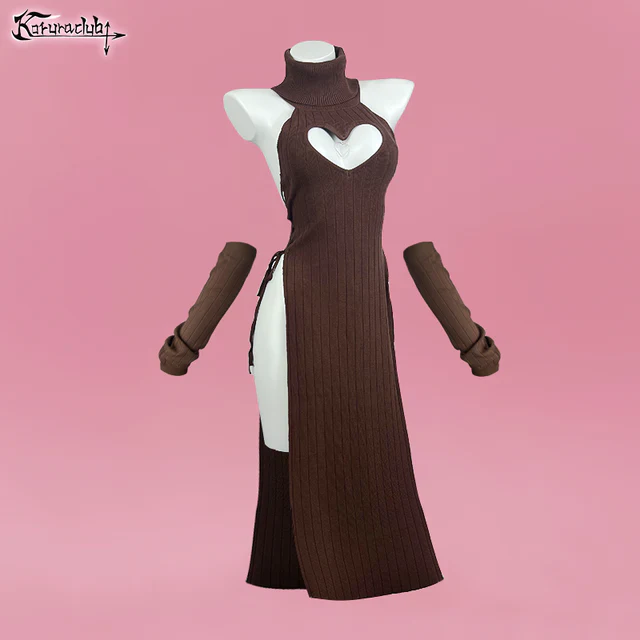Plus Size Heart-Shaped Cheongsam KO59 - Image 11
