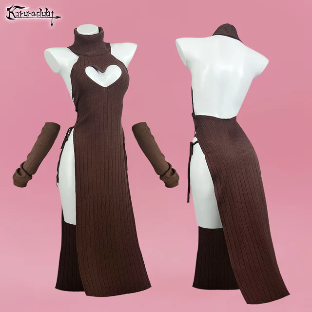 Plus Size Heart-Shaped Cheongsam KO59 - Image 12