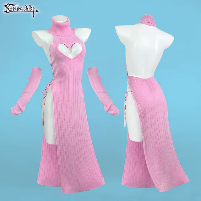 Plus Size Heart-Shaped Cheongsam KO59 - Image 16