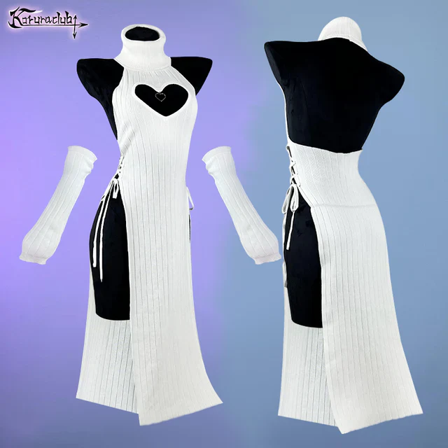 Plus Size Heart-Shaped Cheongsam KO59 - Image 17