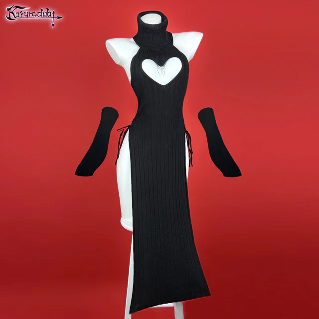 Plus Size Heart-Shaped Cheongsam KO59 - Image 7