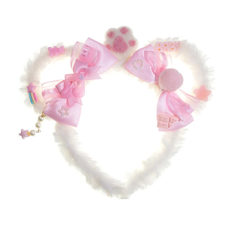 Plush Bear Ear Headband    HA0494 - Image 3