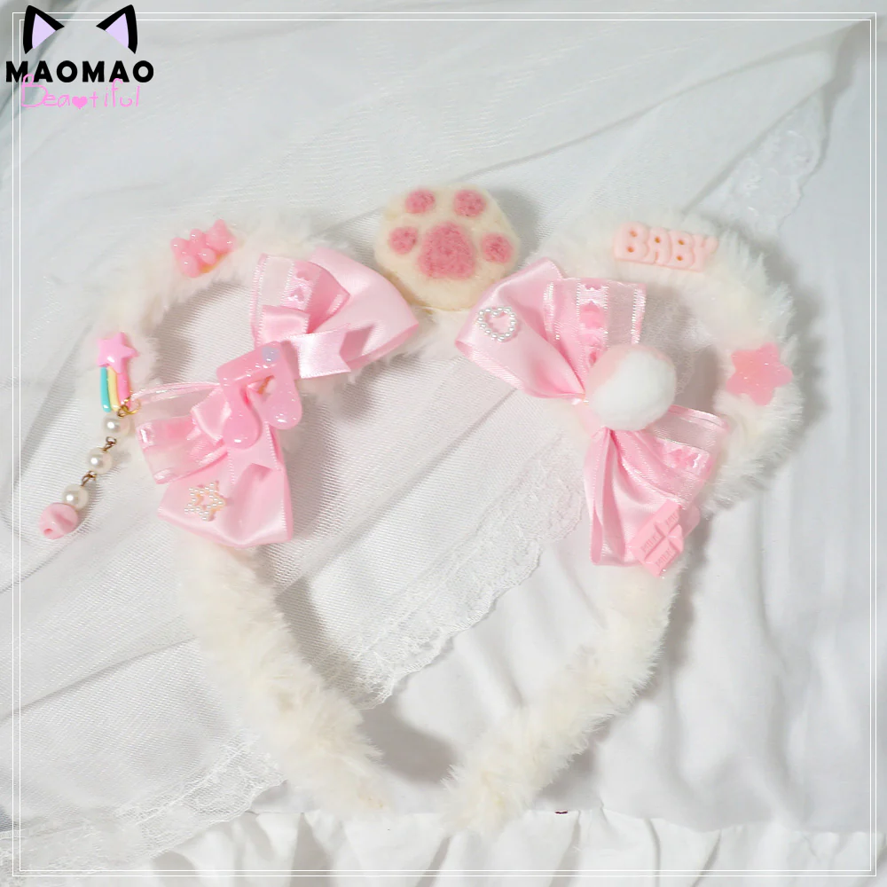 Plush Bear Ear Headband    HA0494 - Image 5