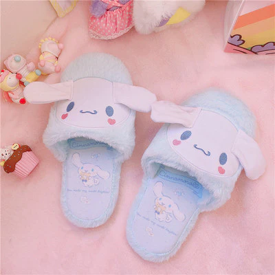 Plush big ears home cute warm shoes     HA0859 - Image 6