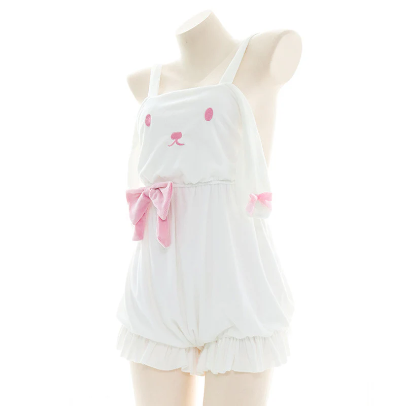 Plush bunny suspender Rompers HA0680 - Image 5