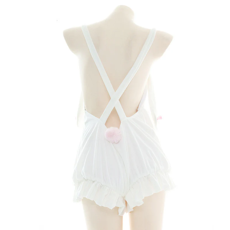 Plush bunny suspender Rompers HA0680 - Image 6