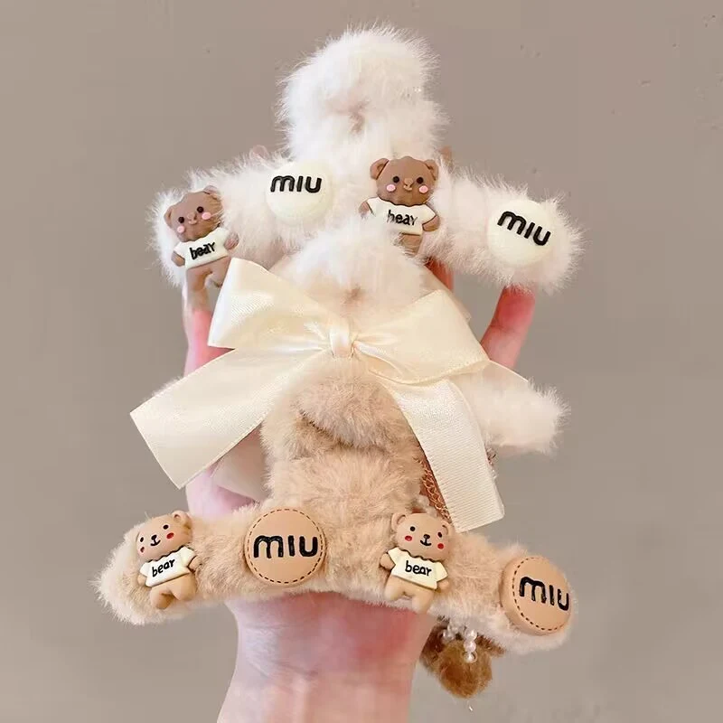 Plush cute hairpin headdress   HA1860 - Image 4