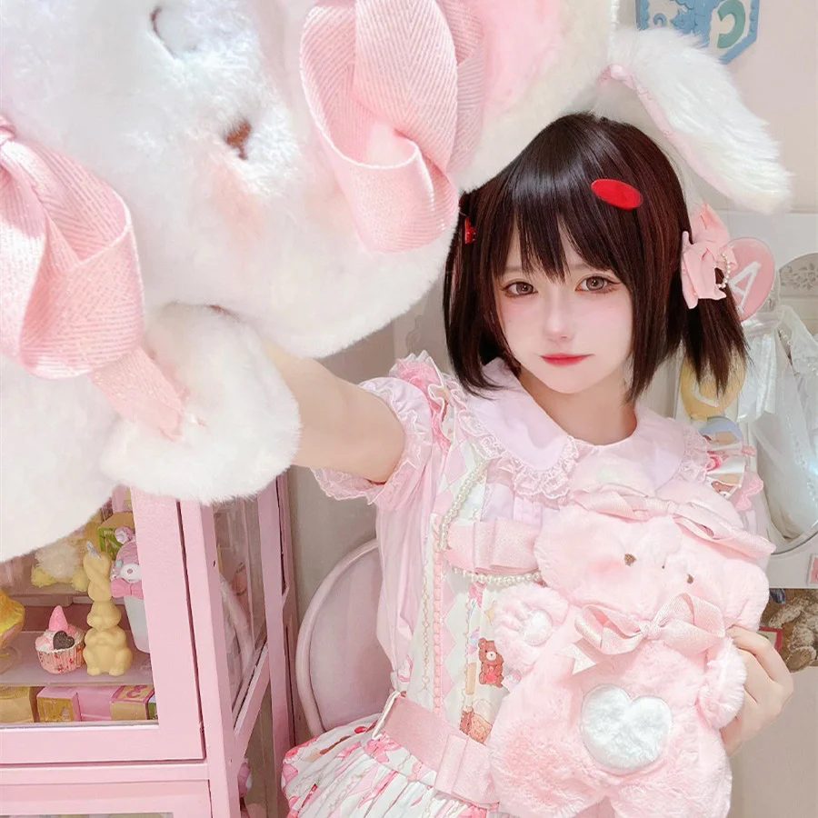 Plush cute mobile phone rabbit pouch  HA1123 - Image 3