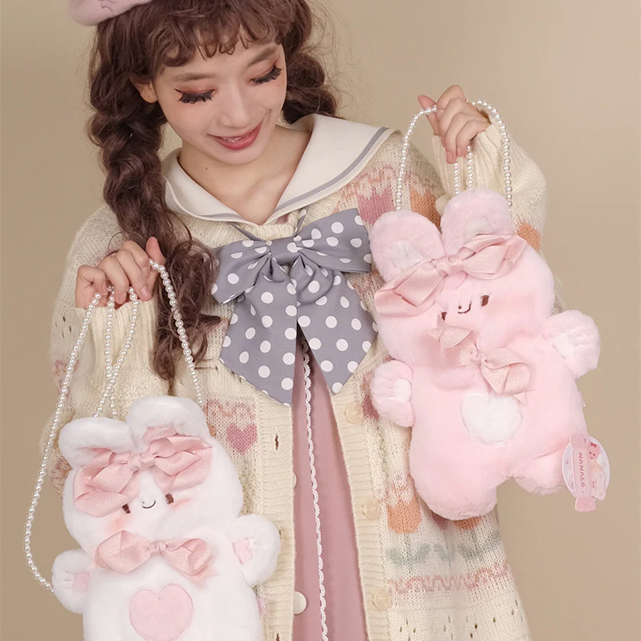 Plush cute mobile phone rabbit pouch  HA1123 - Image 4
