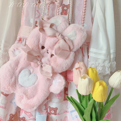 Plush cute mobile phone rabbit pouch  HA1123 - Image 6