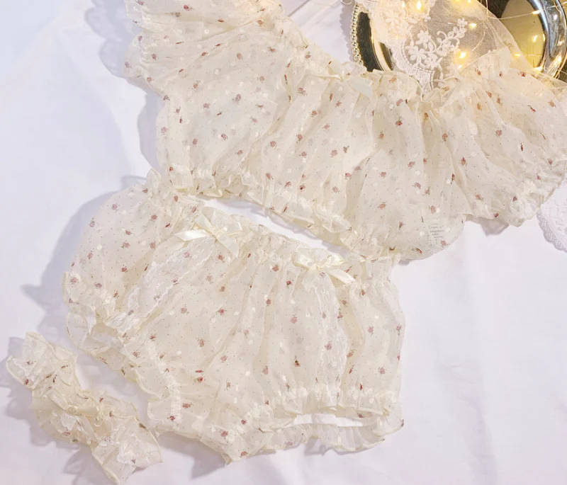 Polka dot miniskirt underwear set  HA2169 - Image 6
