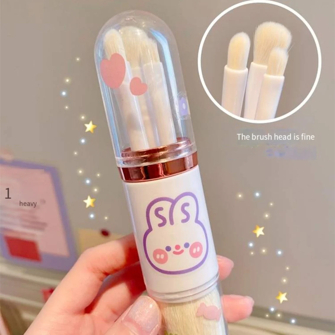 Portable Mini Makeup Brush  HA0112 - Image 2