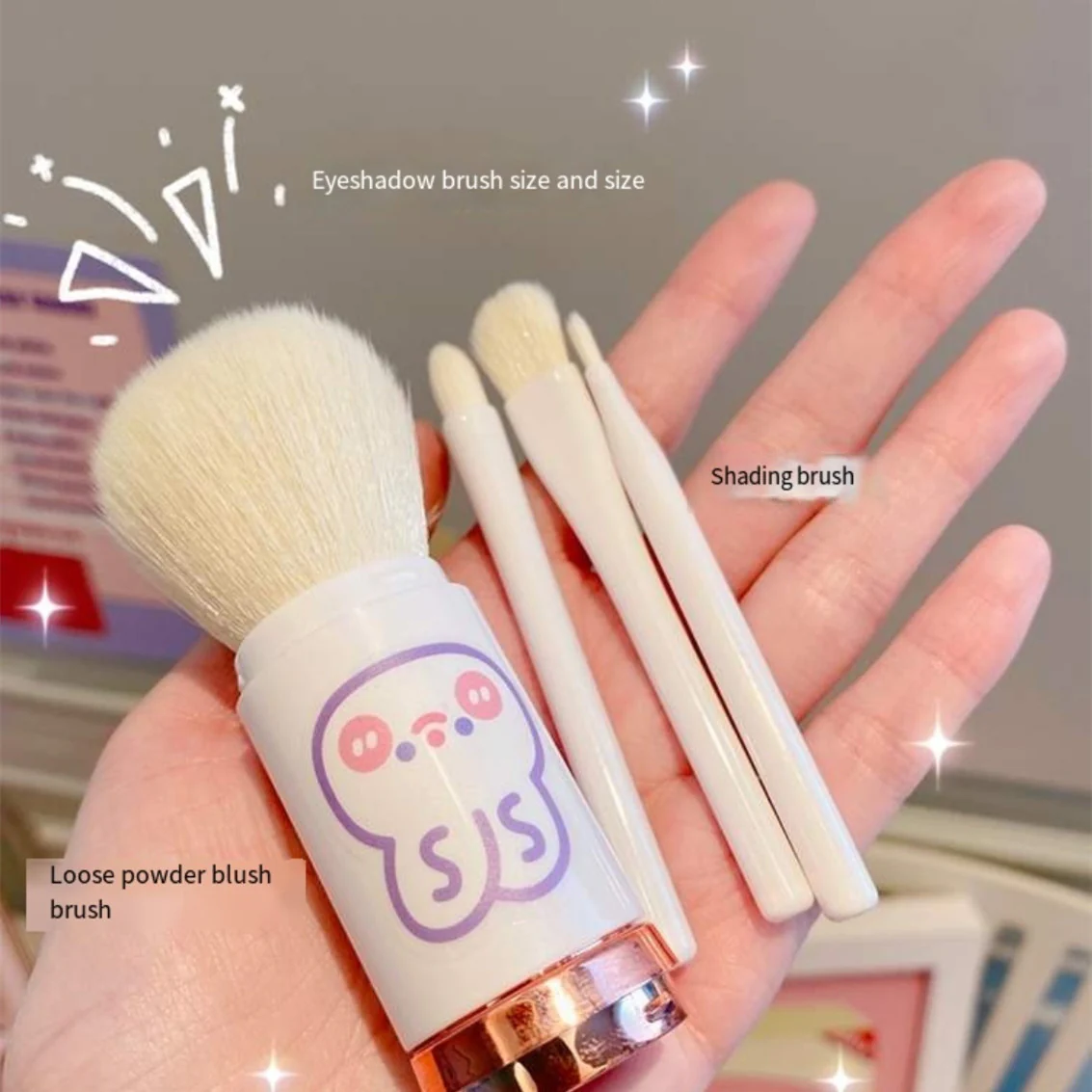 Portable Mini Makeup Brush  HA0112 - Image 3