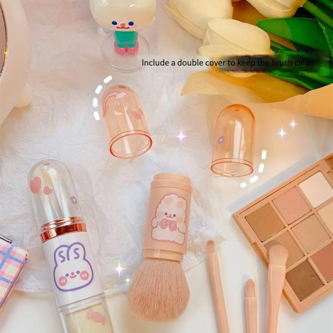 Portable Mini Makeup Brush  HA0112 - Image 4