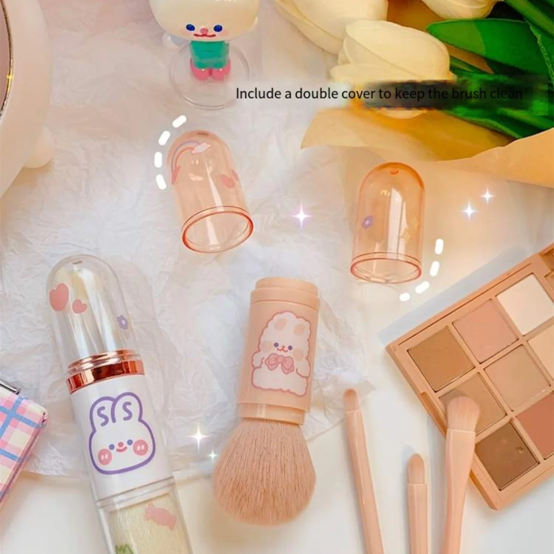 Portable Mini Makeup Brush  HA0112 - Image 5