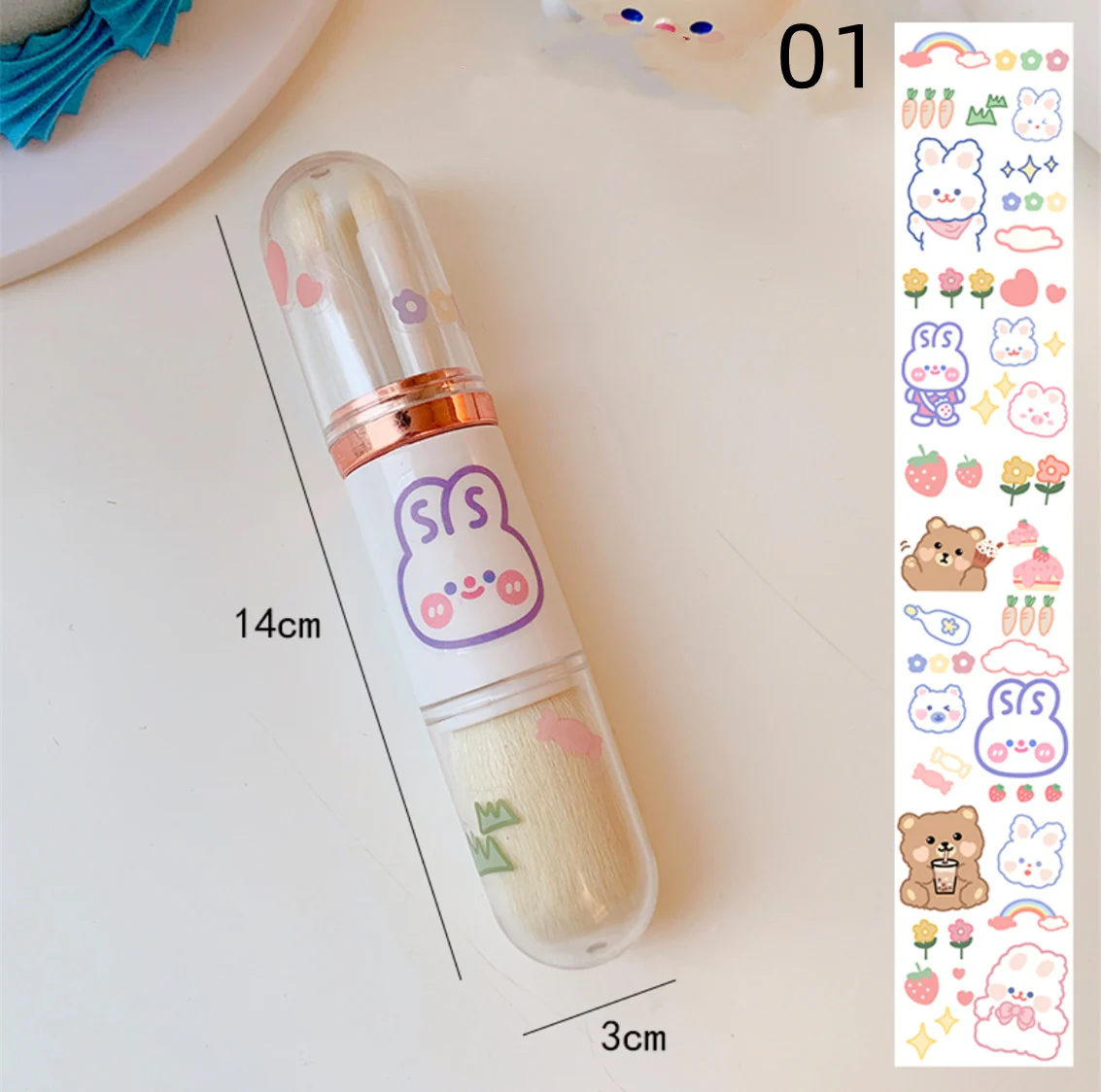 Portable Mini Makeup Brush  HA0112 - Image 6