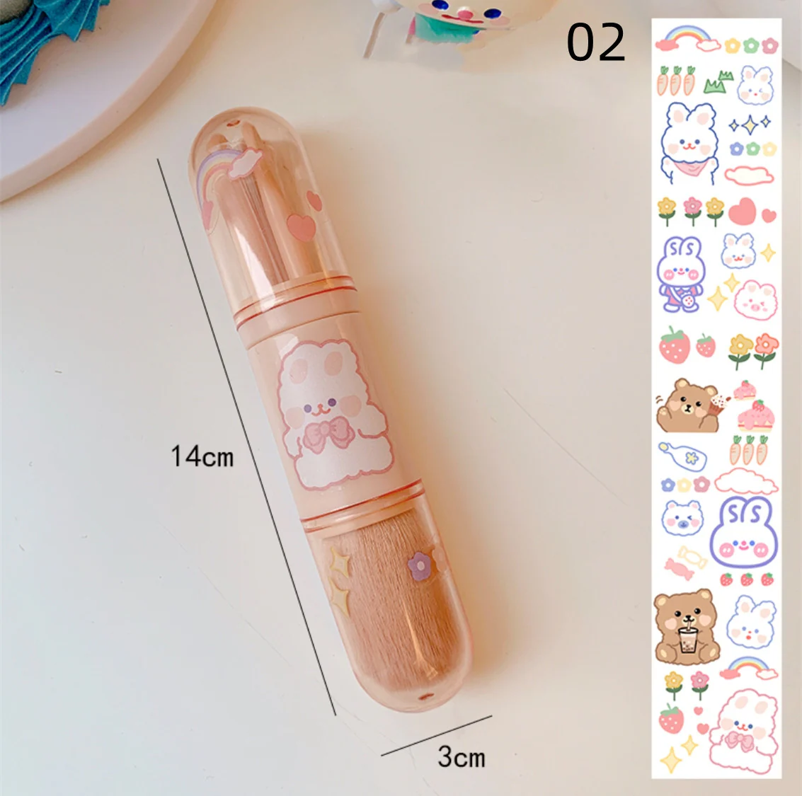 Portable Mini Makeup Brush  HA0112 - Image 7
