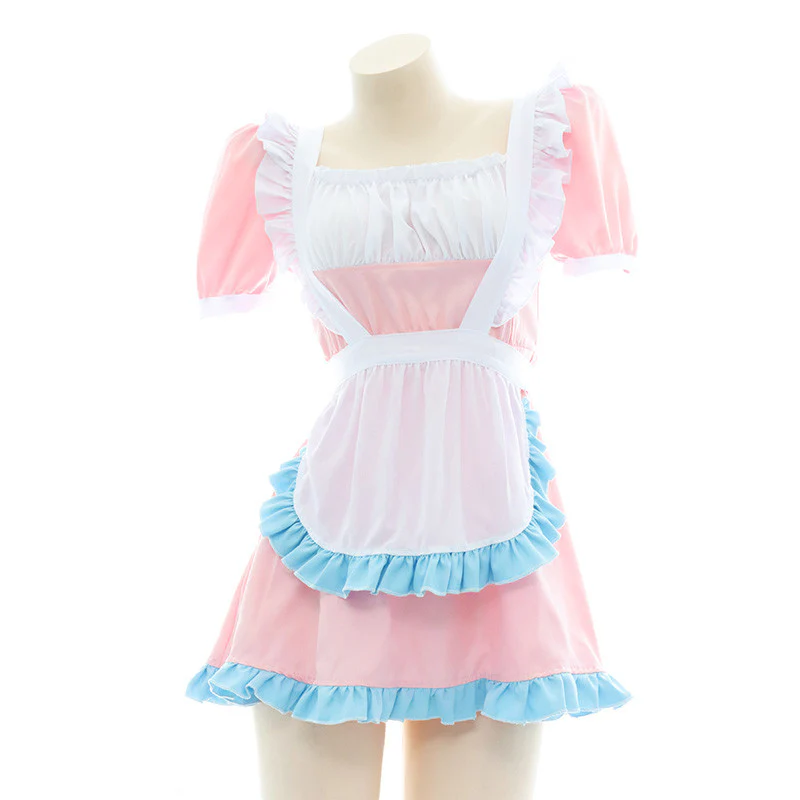Powder blue ruffle dress loungewear HA0857 - Image 2