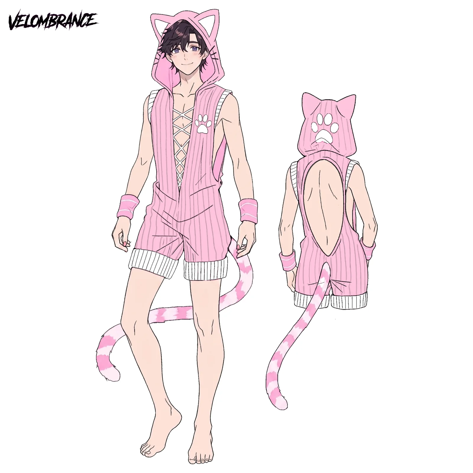 Pre-sale Cat Bodysuit (3-Piece Set）AS43 - Image 5