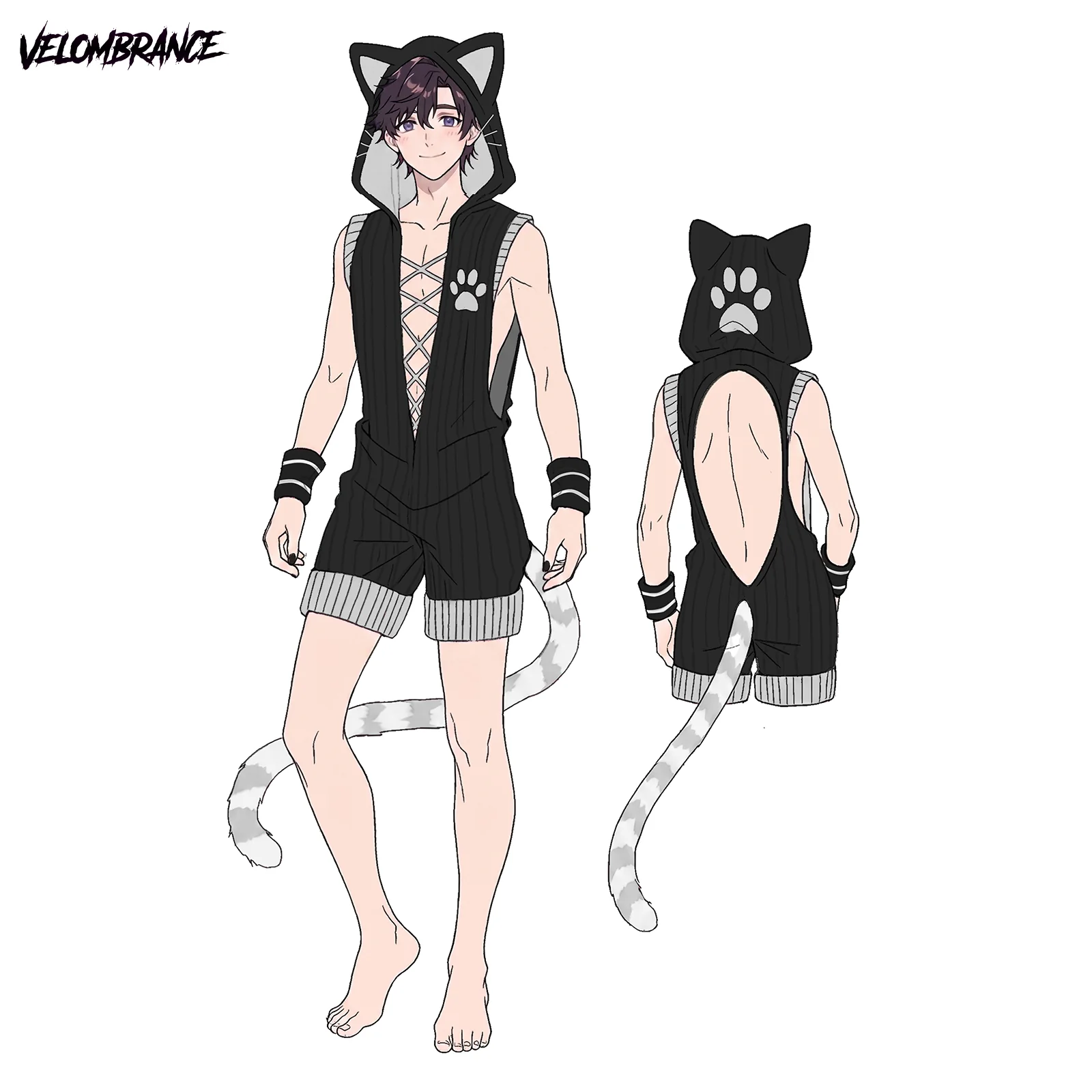 Pre-sale Cat Bodysuit (3-Piece Set）AS43 - Image 6