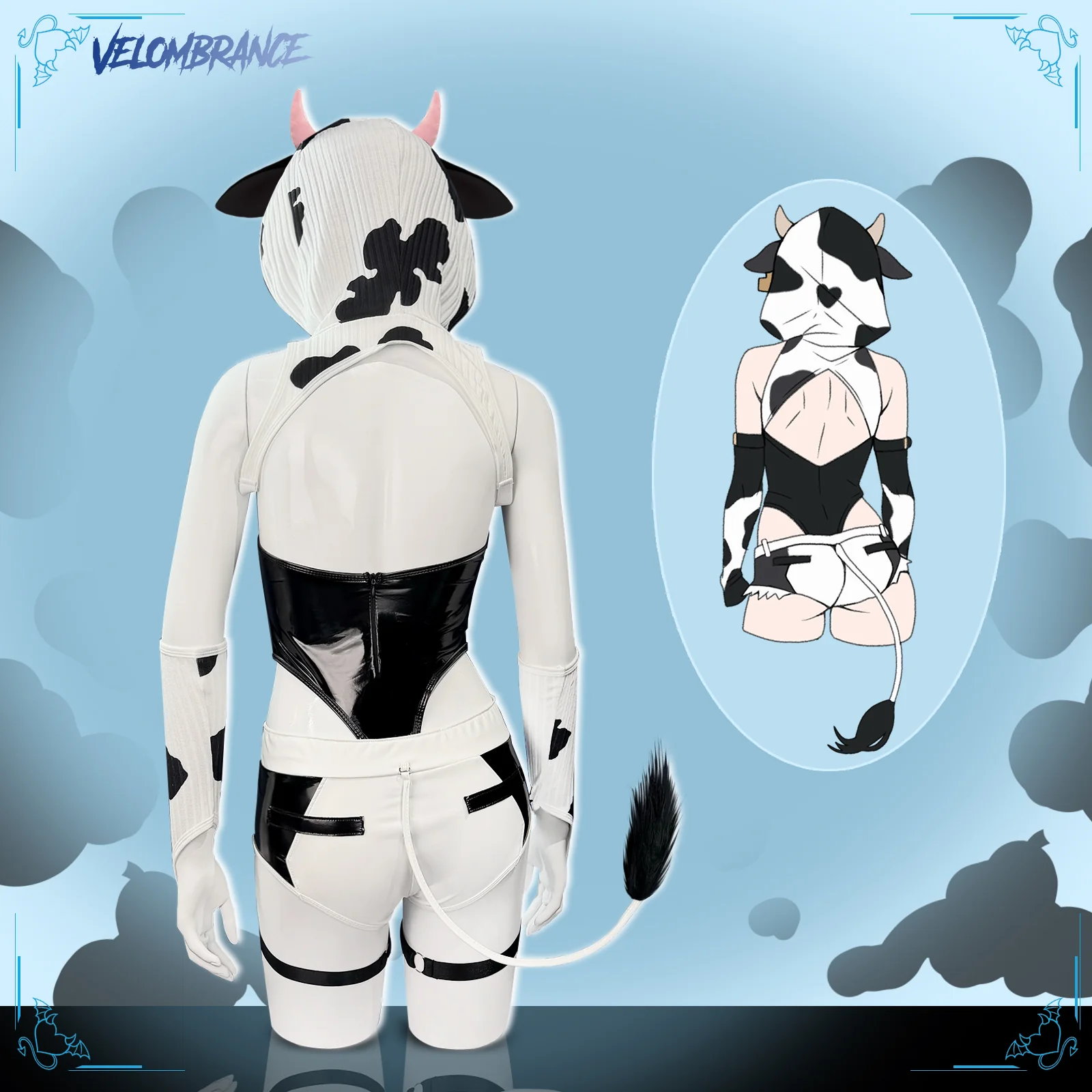 Cow Bodysuit (6-Piece Set) AS42 - Image 4