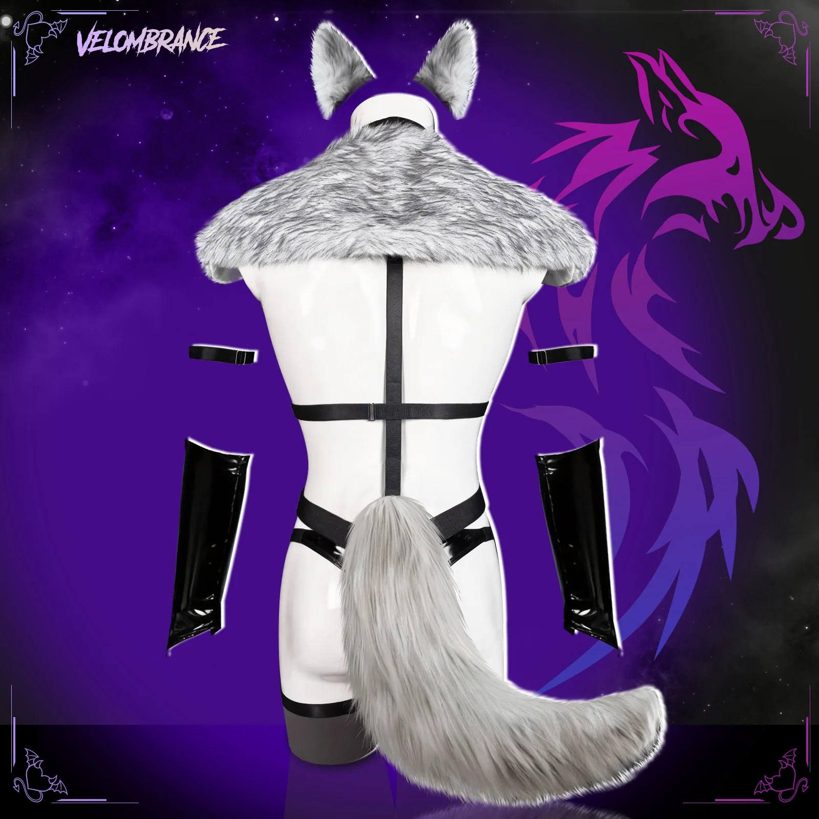 Feral Wolf Cosplay Outfit（5-Piece Set) AS41 - Image 3