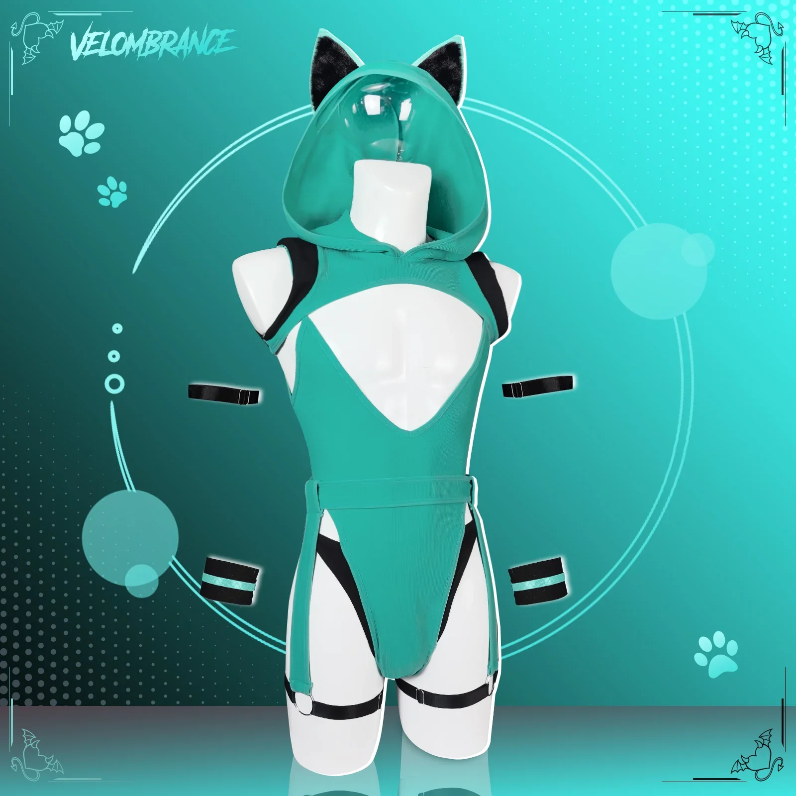 Minty Meow Bodysuit (5-Piece Set) AS46 - Image 2
