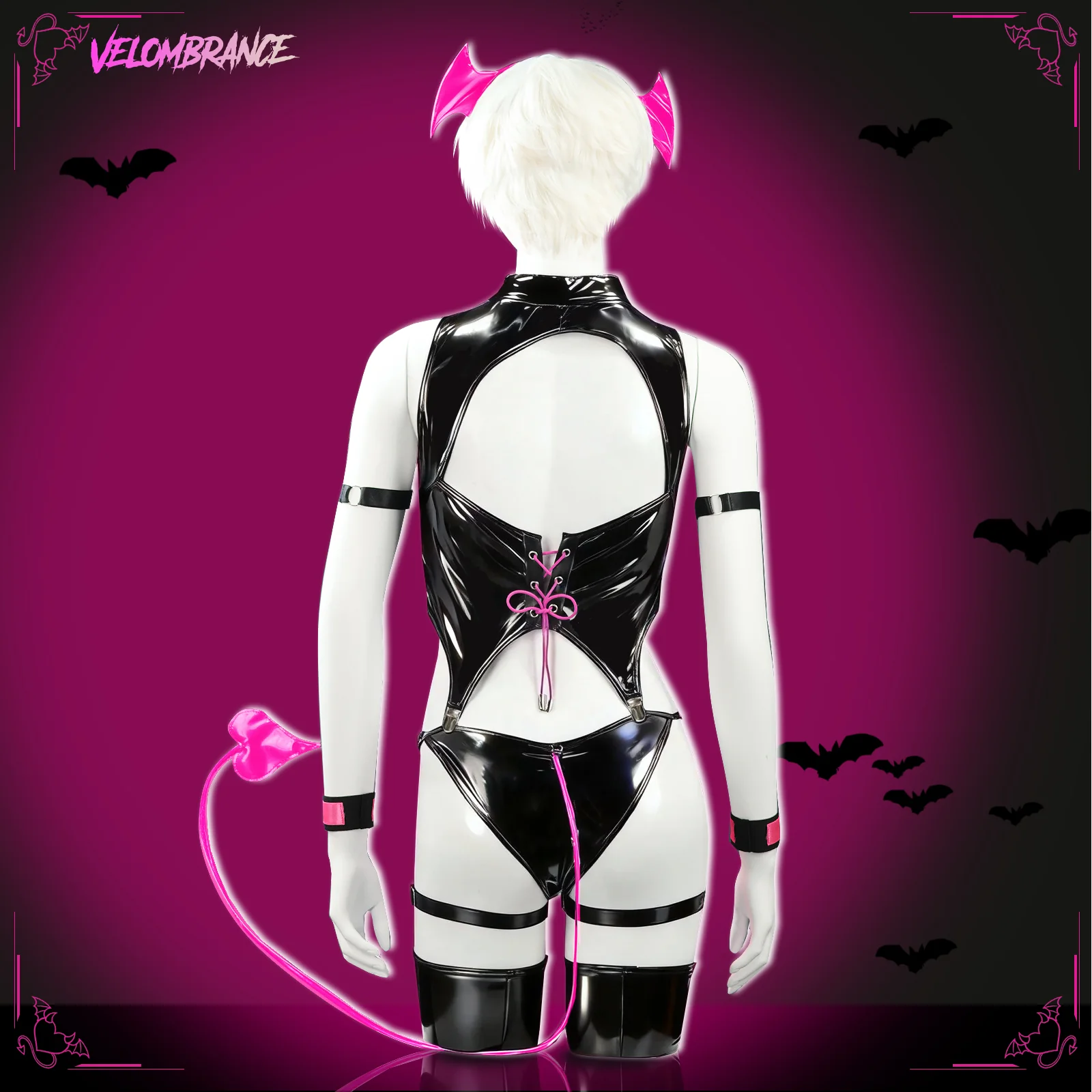 Cosplay Devil Bodysuit (7-Piece Set) AS32 - Image 4