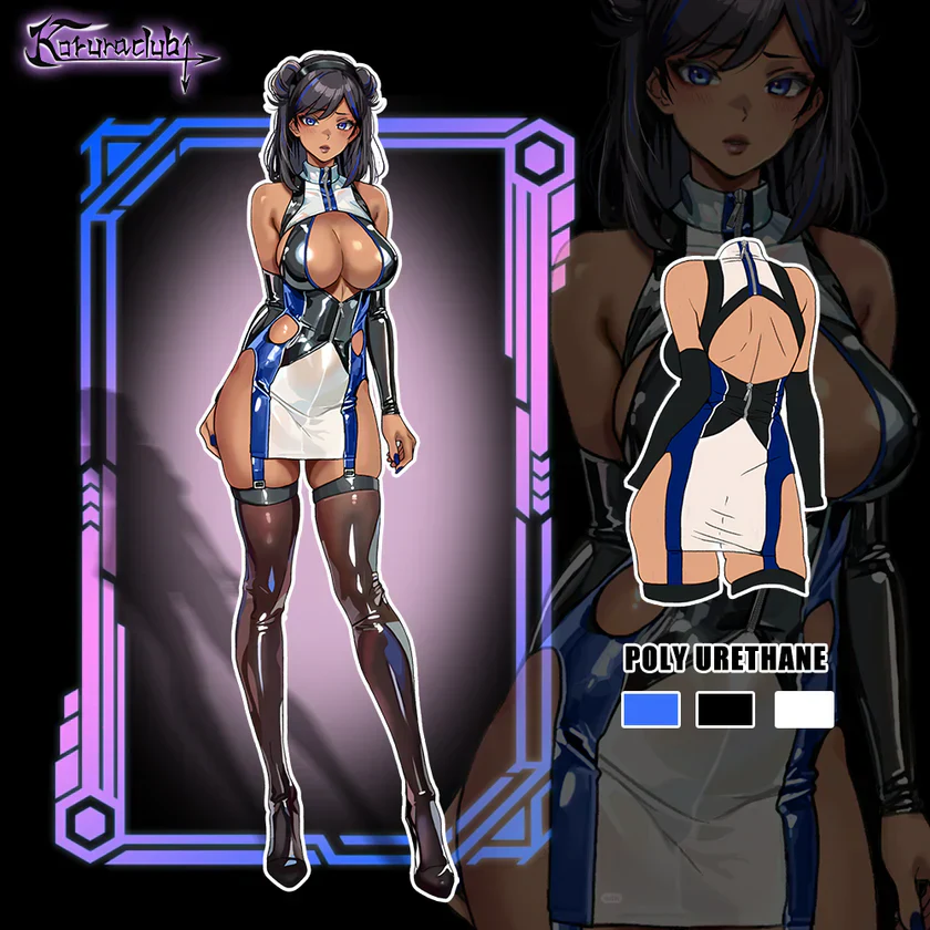 Blue And White Cyber Cheongsam HA2899 - Image 4